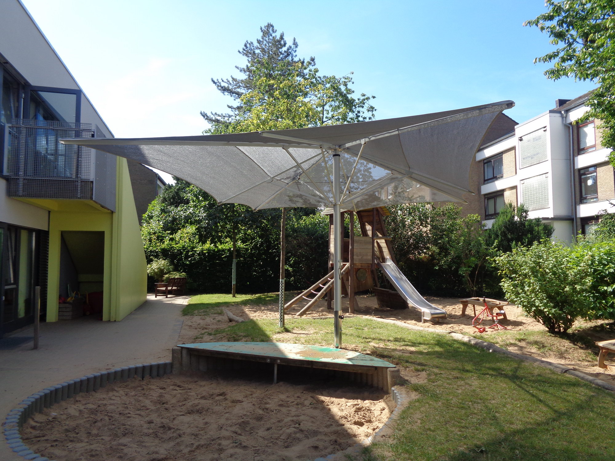 ROFI Klima Pro Silber 200 g Gewirke RO-FLEX_5 Sonnenschirme Kindergarten ROFI Klima Pro Made in Germany